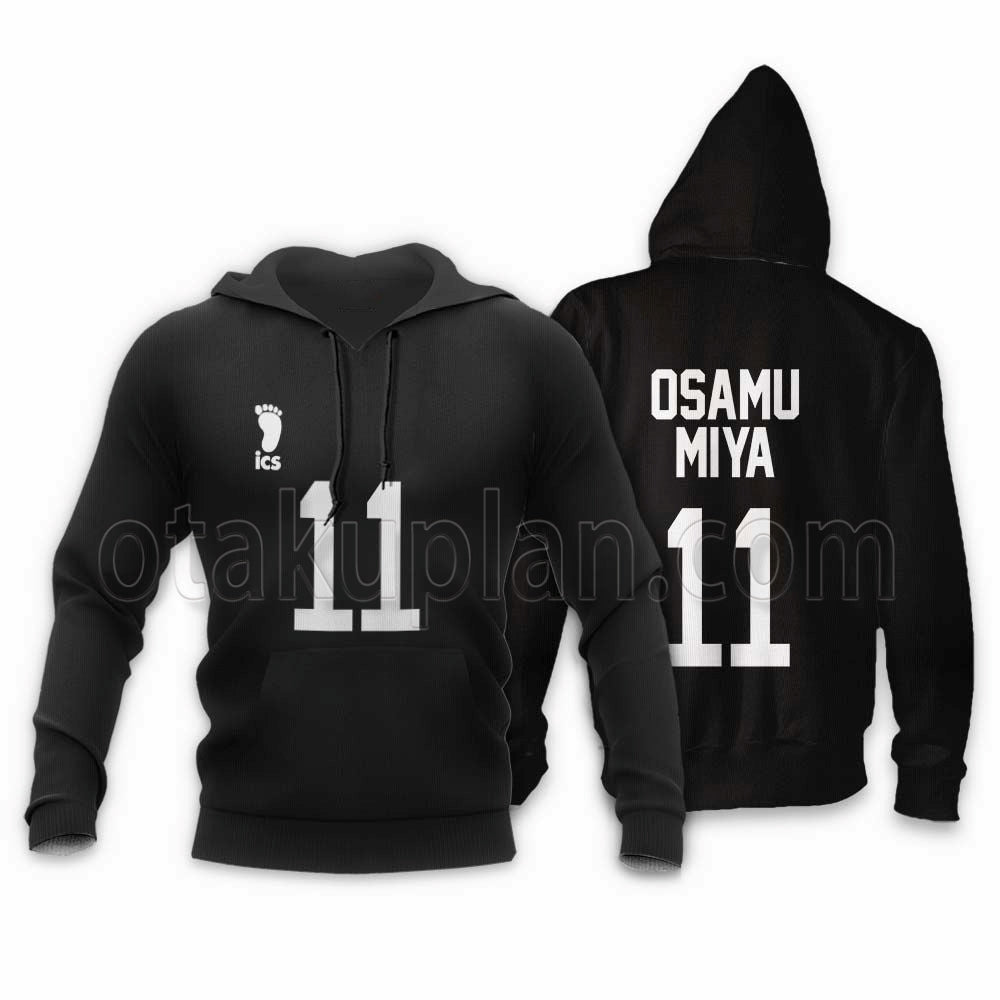 Inarizaki Osamu Miya Hoodie Uniform Number 11 Anime