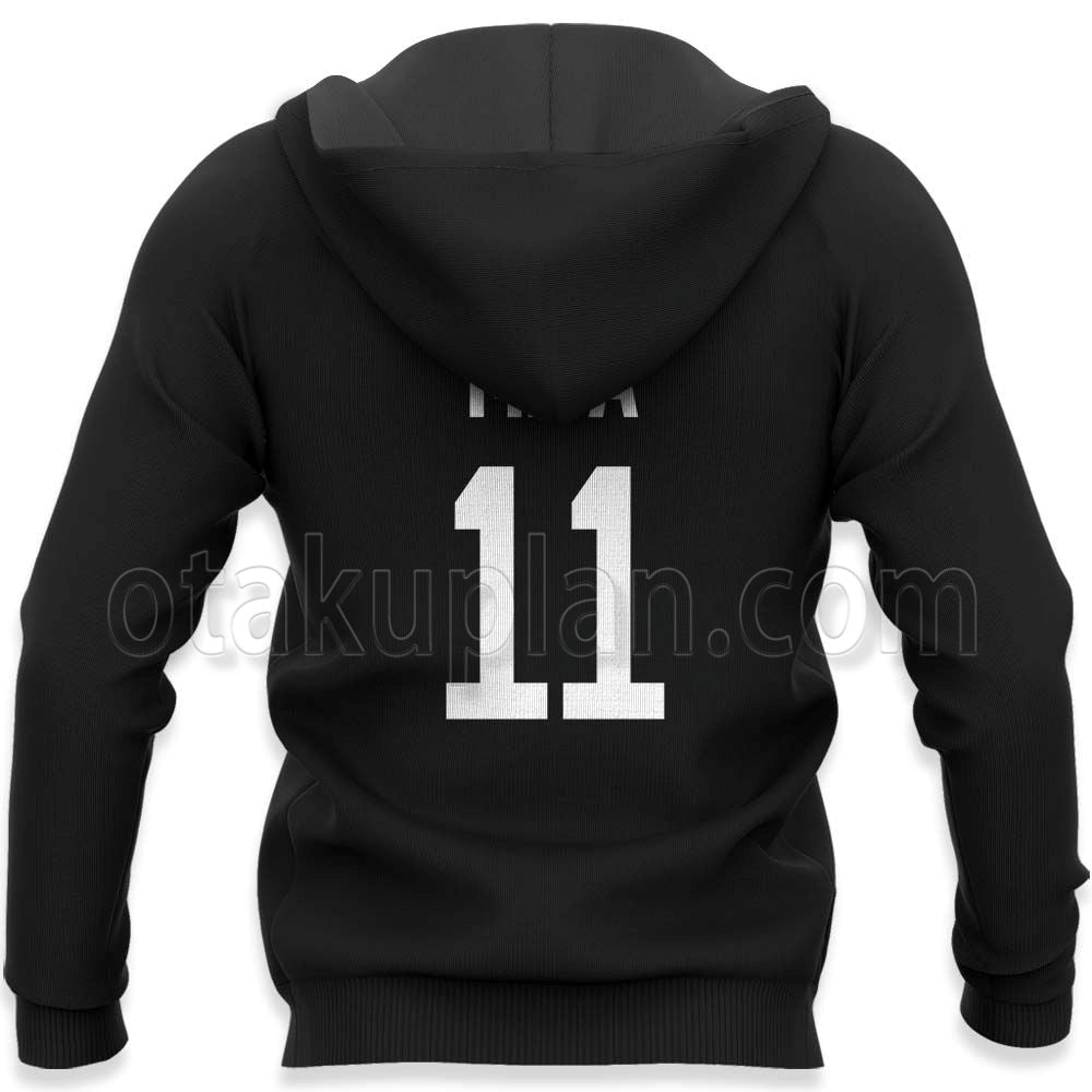 Inarizaki Osamu Miya Hoodie Uniform Number 11 Anime
