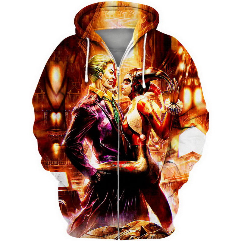 Joker and Harley Love Crazy Hoodie / T-Shirt