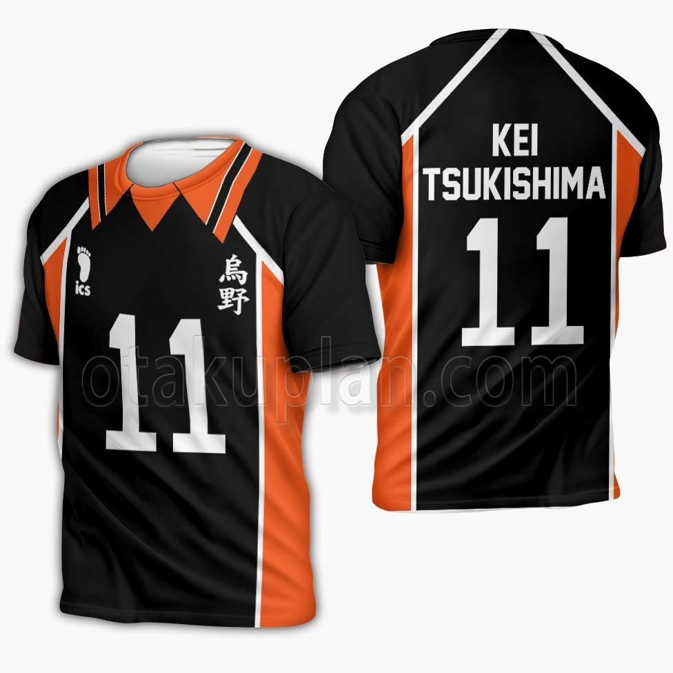 Karasuno Kei Tsukishima Uniform Hoodie Num 11 Custom