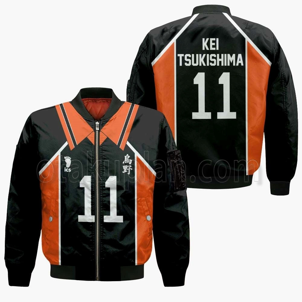 Karasuno Kei Tsukishima Uniform Hoodie Num 11 Custom