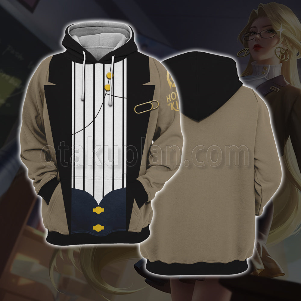 King Glory Honor Of Kings Athena Teacher Cosplay Hoodie