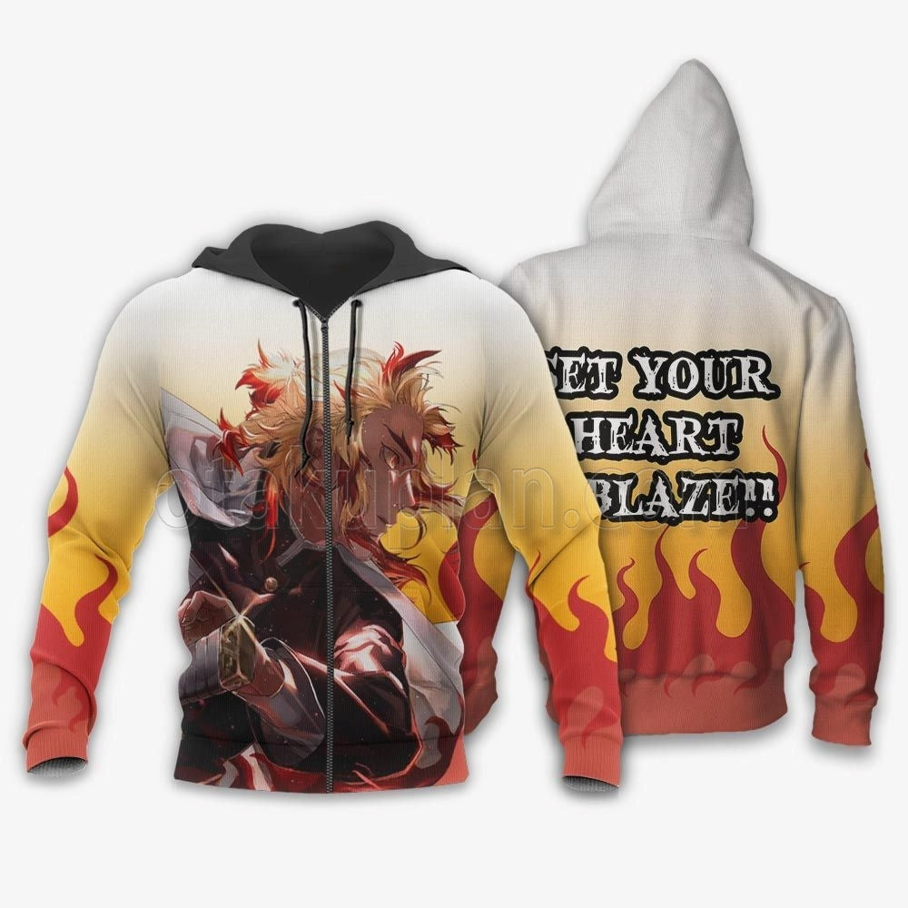 Kyojuro Rengoku Hoodie Custom