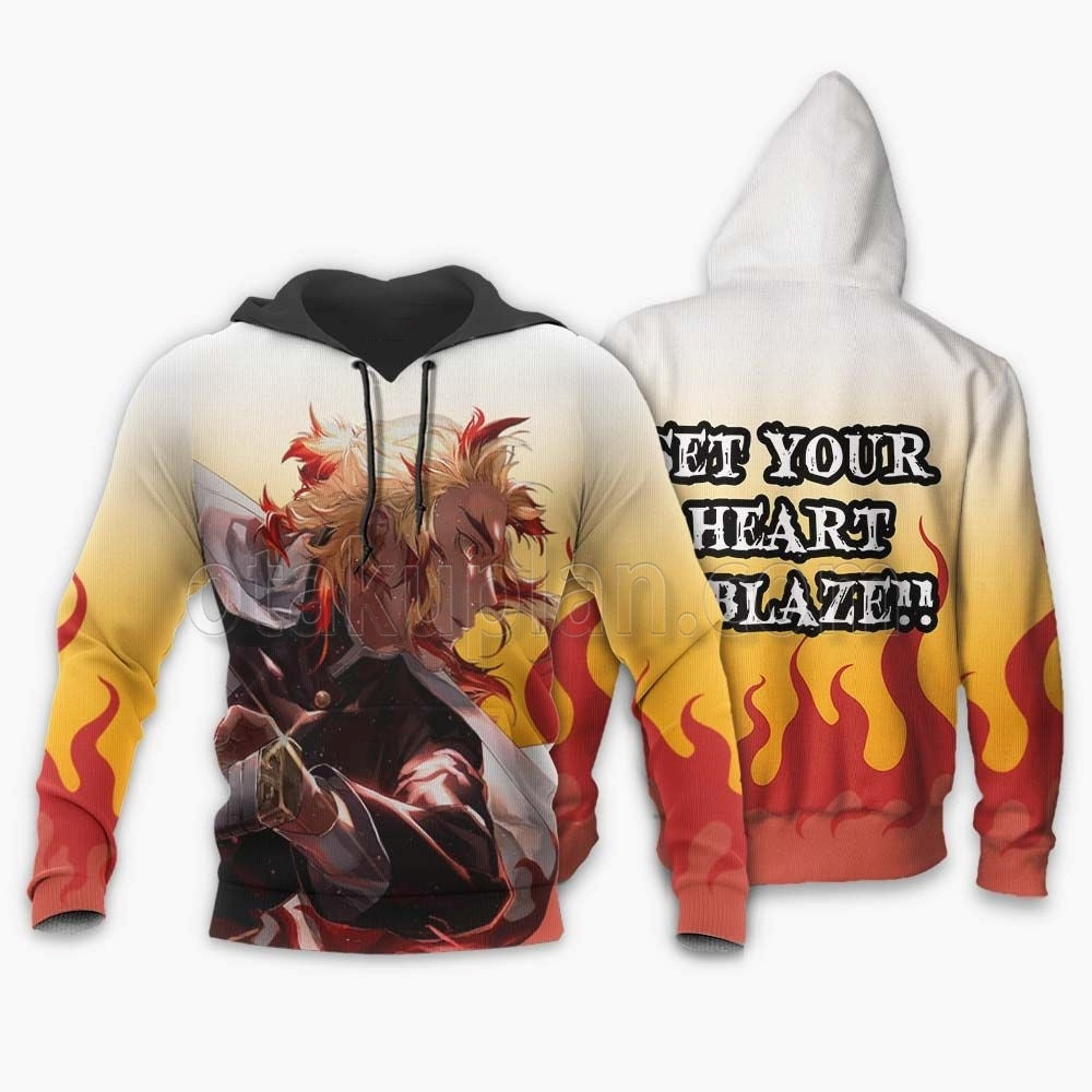 Kyojuro Rengoku Hoodie Custom