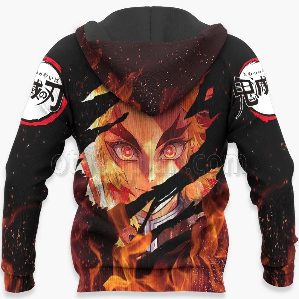 Kyojuro Rengoku Hoodie Custom Anime