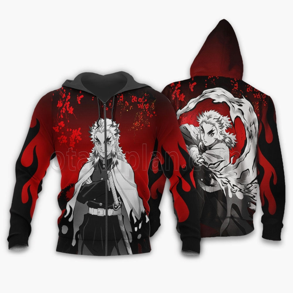 Kyojuro Rengoku Hoodie Custom Japan Art