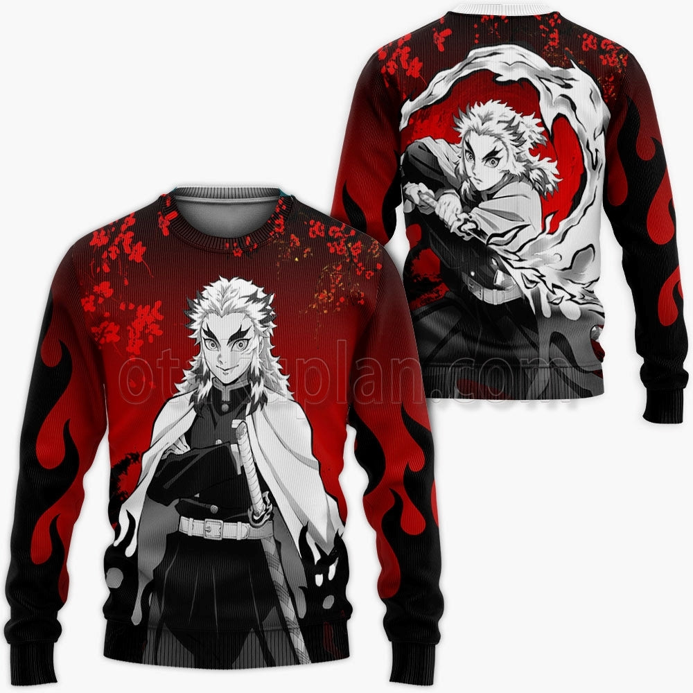 Kyojuro Rengoku Hoodie Custom Japan Art