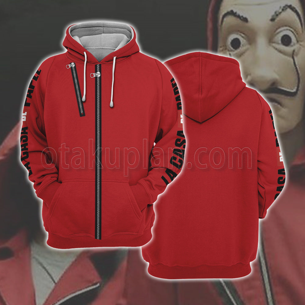 La Casa De Papel Dali Jumpsuit Cosplay Hoodie
