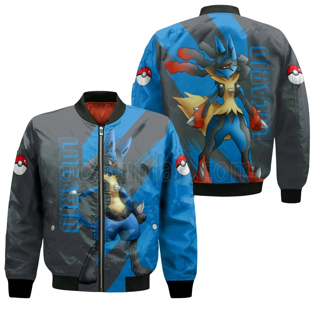 Lucario mix Mega Evolved Custom Anime Hoodie