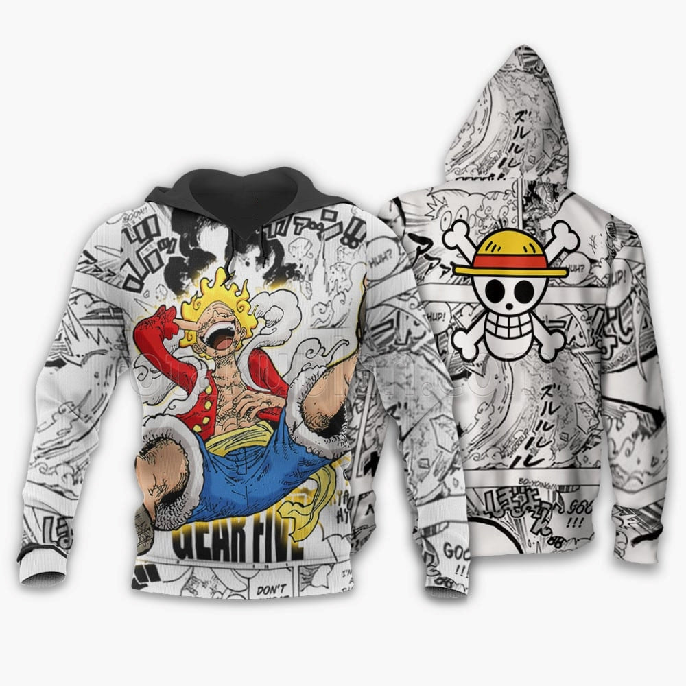 Luffy Gear 5 Awakening Hoodie Custom Anime Mixed Manga