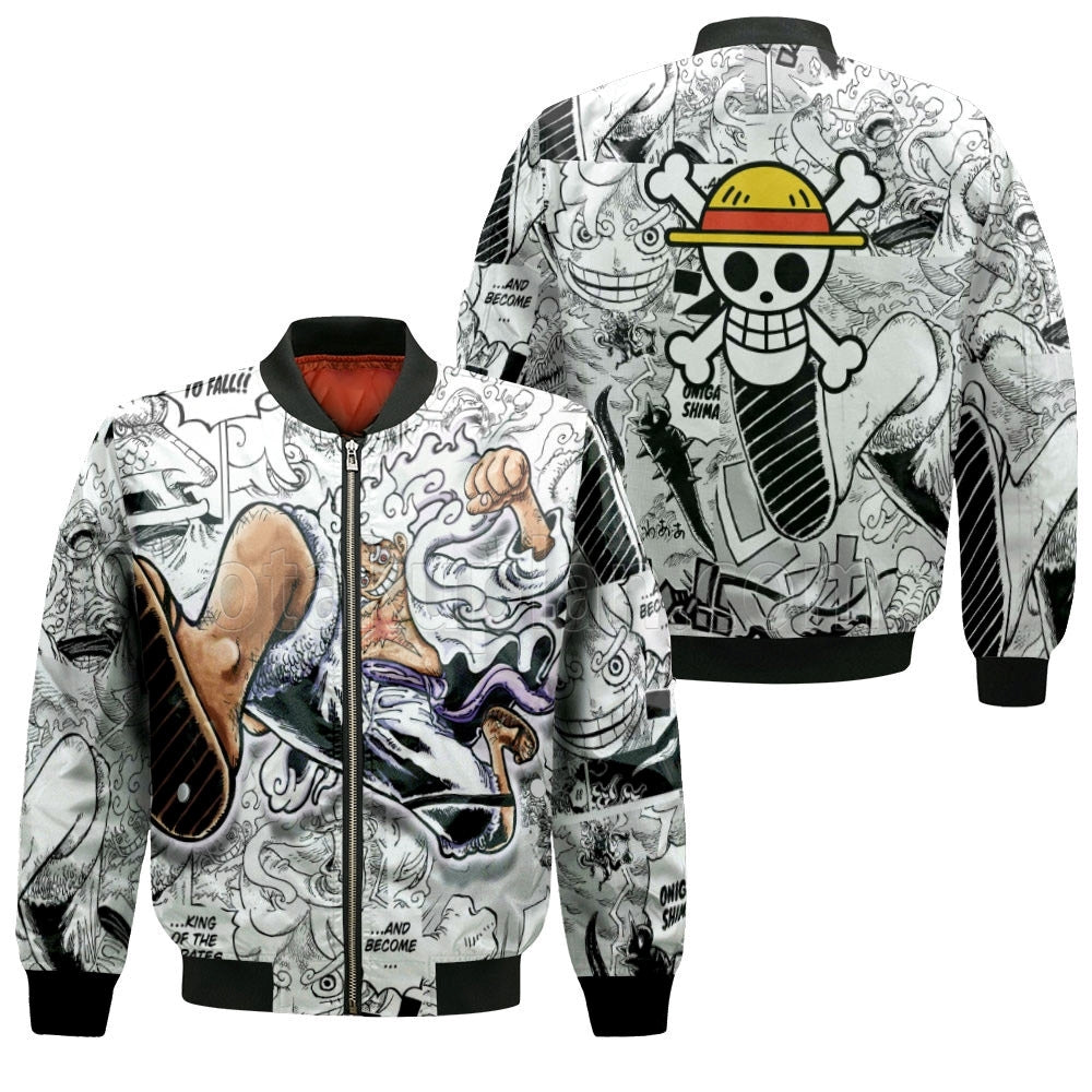 Luffy Nika Hoodie Manga Custom Gear 5
