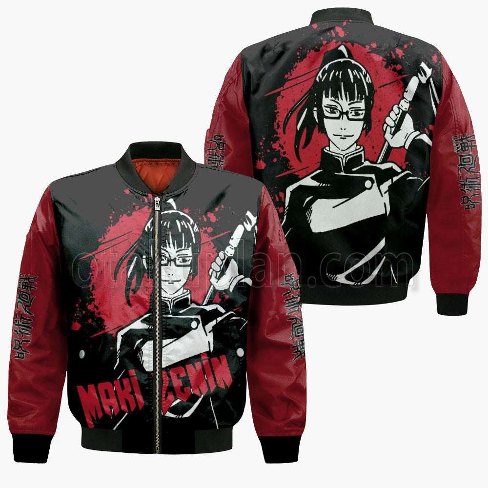 Maki Zenin Hoodie Custom Monochrome