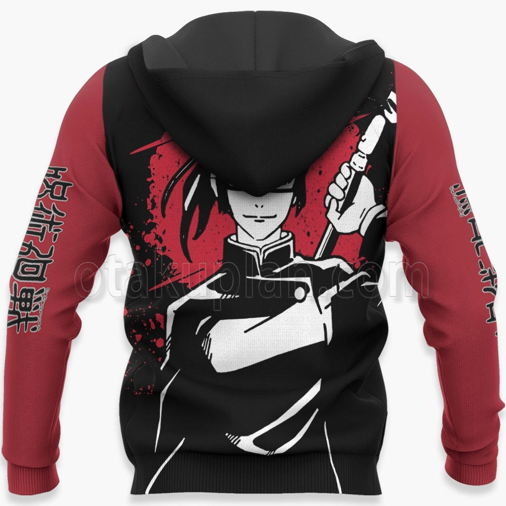 Maki Zenin Hoodie Custom Monochrome