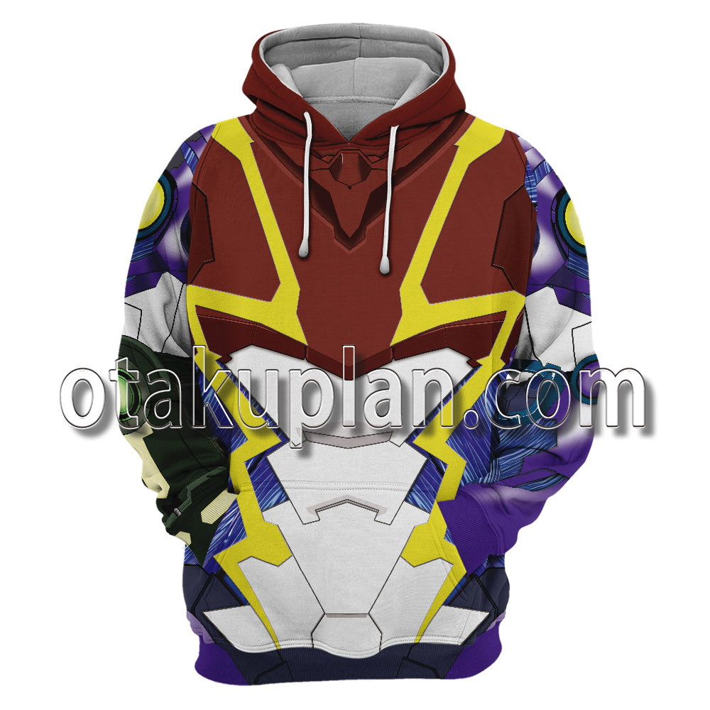 Metroid Dread Samus Aran Gravity Suit Cosplay Hoodie