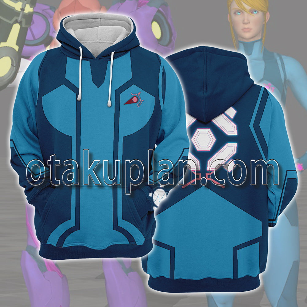 Metroid Dread Samus Aran Lnner Tight-Fitting Protective Clothing Cosplay Hoodie