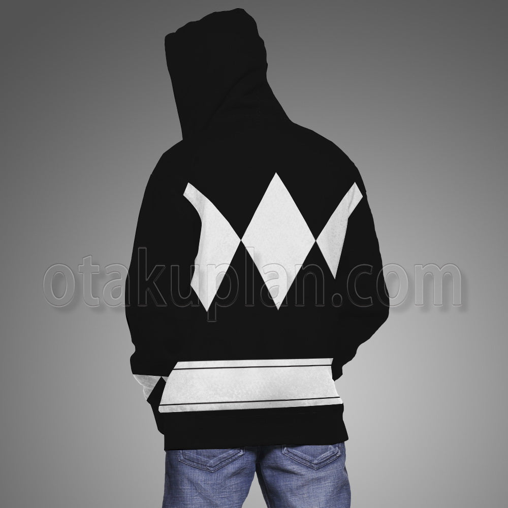 Mighty Morphin Power Rangers Black Ranger Cosplay Hoodie