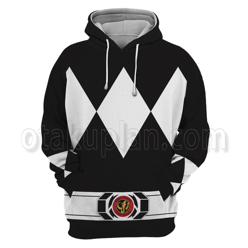 Mighty Morphin Power Rangers Black Ranger Cosplay Hoodie
