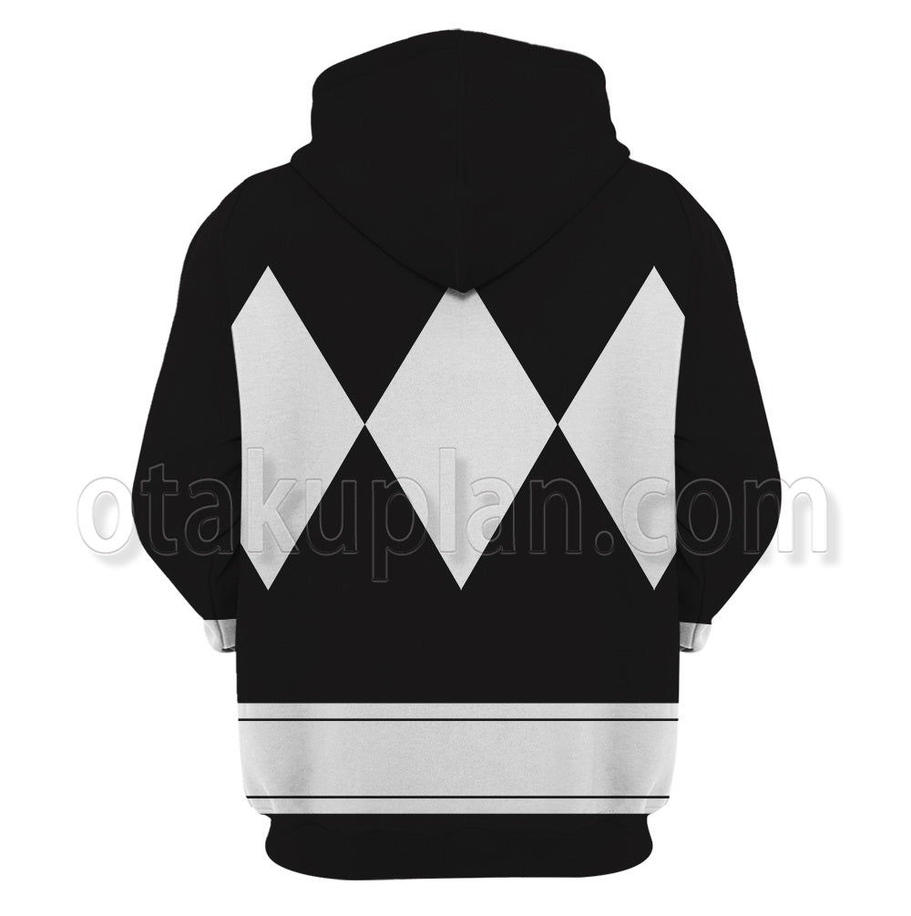 Mighty Morphin Power Rangers Black Ranger Cosplay Hoodie