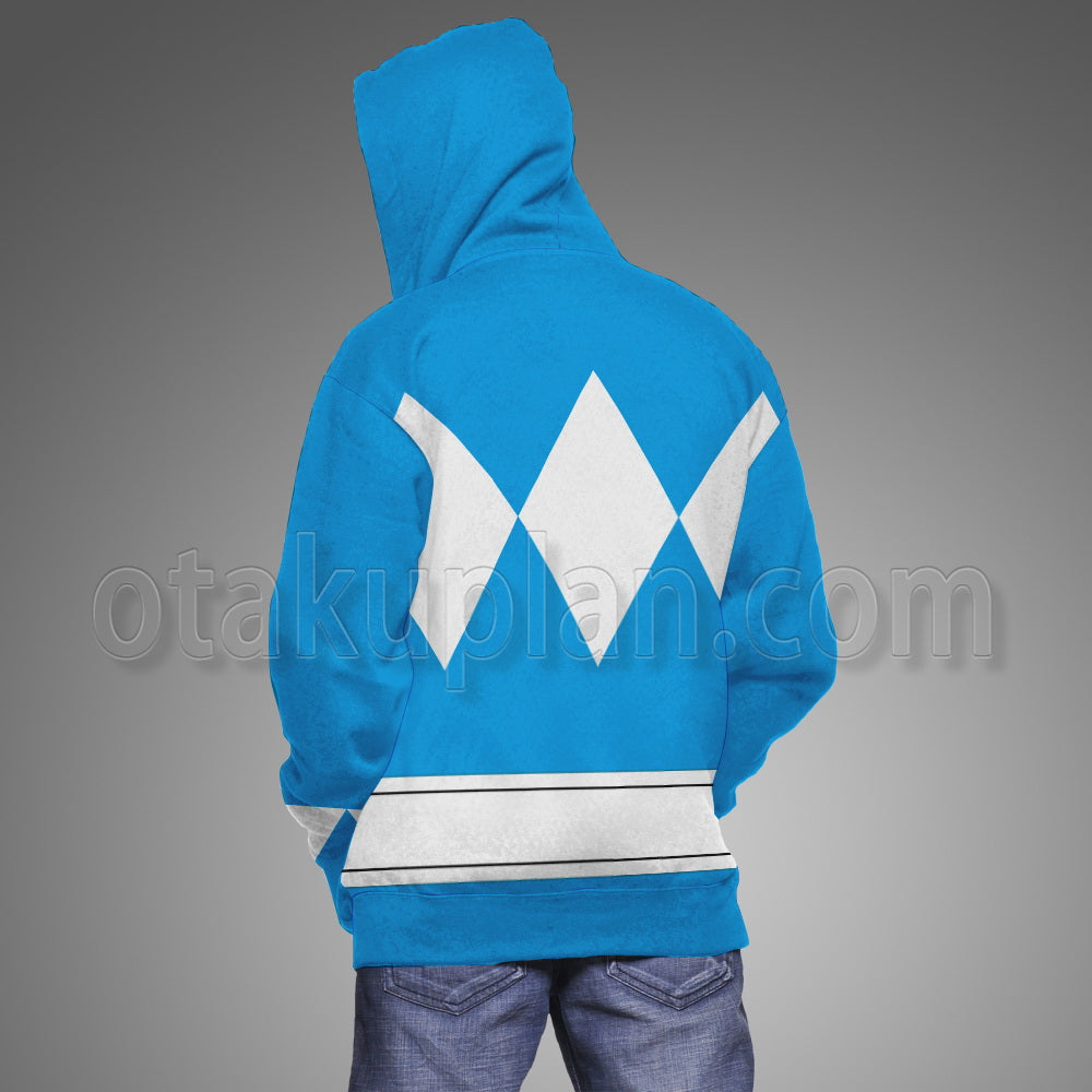 Mighty Morphin Power Rangers Blue Ranger Cosplay Hoodie