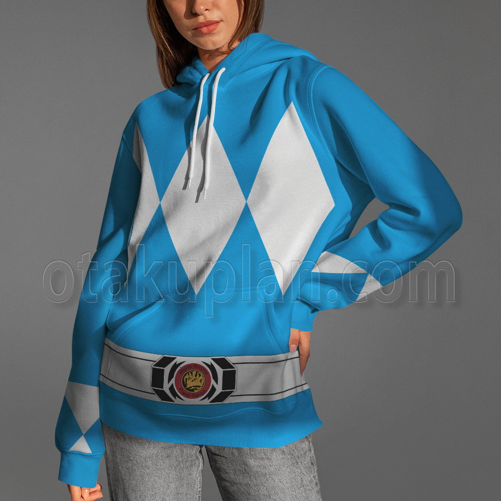 Mighty Morphin Power Rangers Blue Ranger Cosplay Hoodie