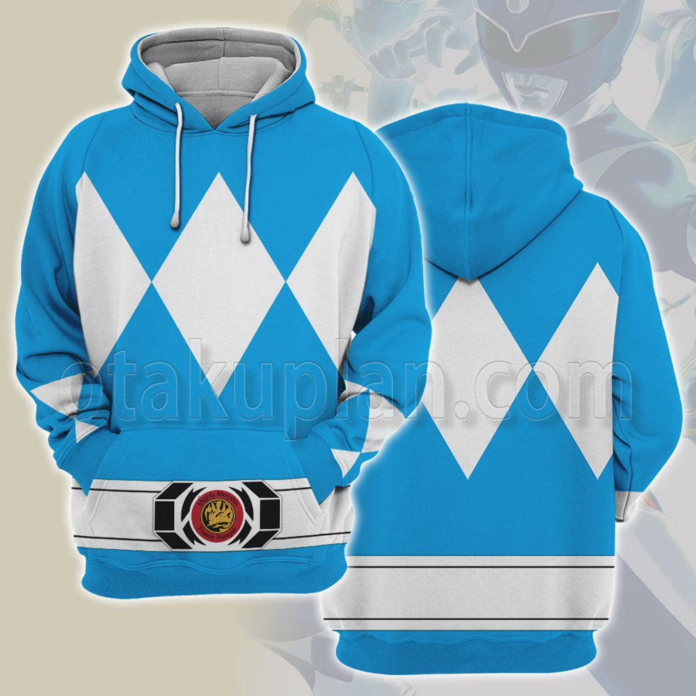 Mighty Morphin Power Rangers Blue Ranger Cosplay Hoodie