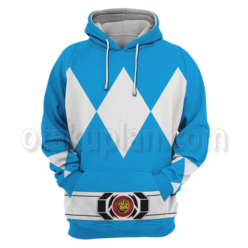 Mighty Morphin Power Rangers Blue Ranger Cosplay Hoodie