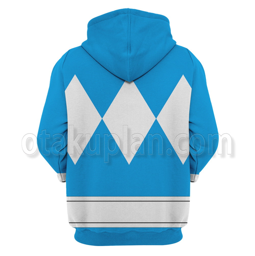Mighty Morphin Power Rangers Blue Ranger Cosplay Hoodie