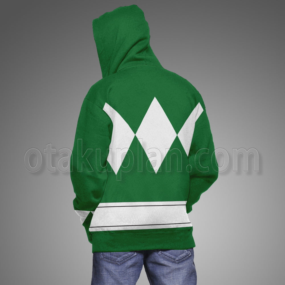 Mighty Morphin Power Rangers Green Ranger Cosplay Hoodie