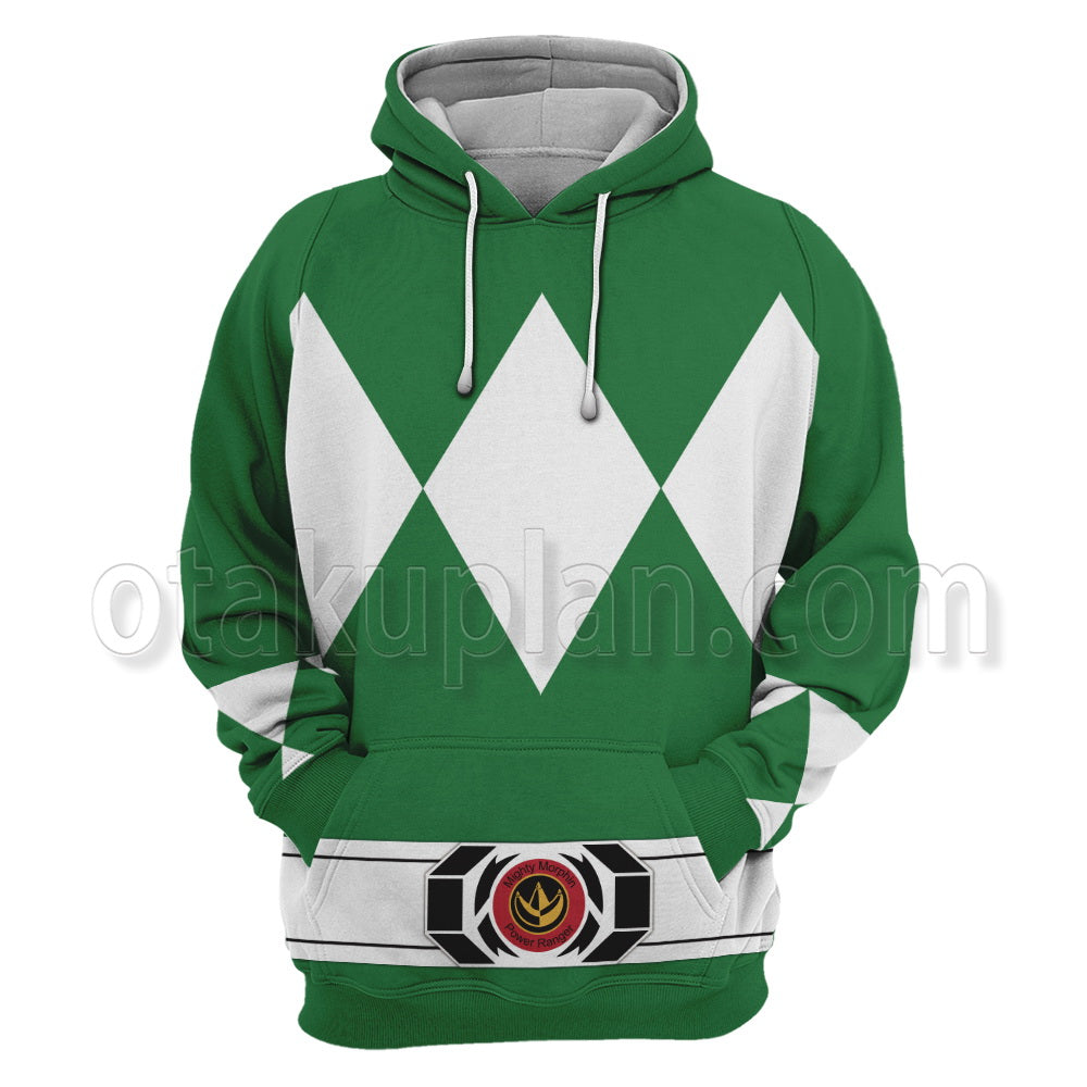 Mighty Morphin Power Rangers Green Ranger Cosplay Hoodie