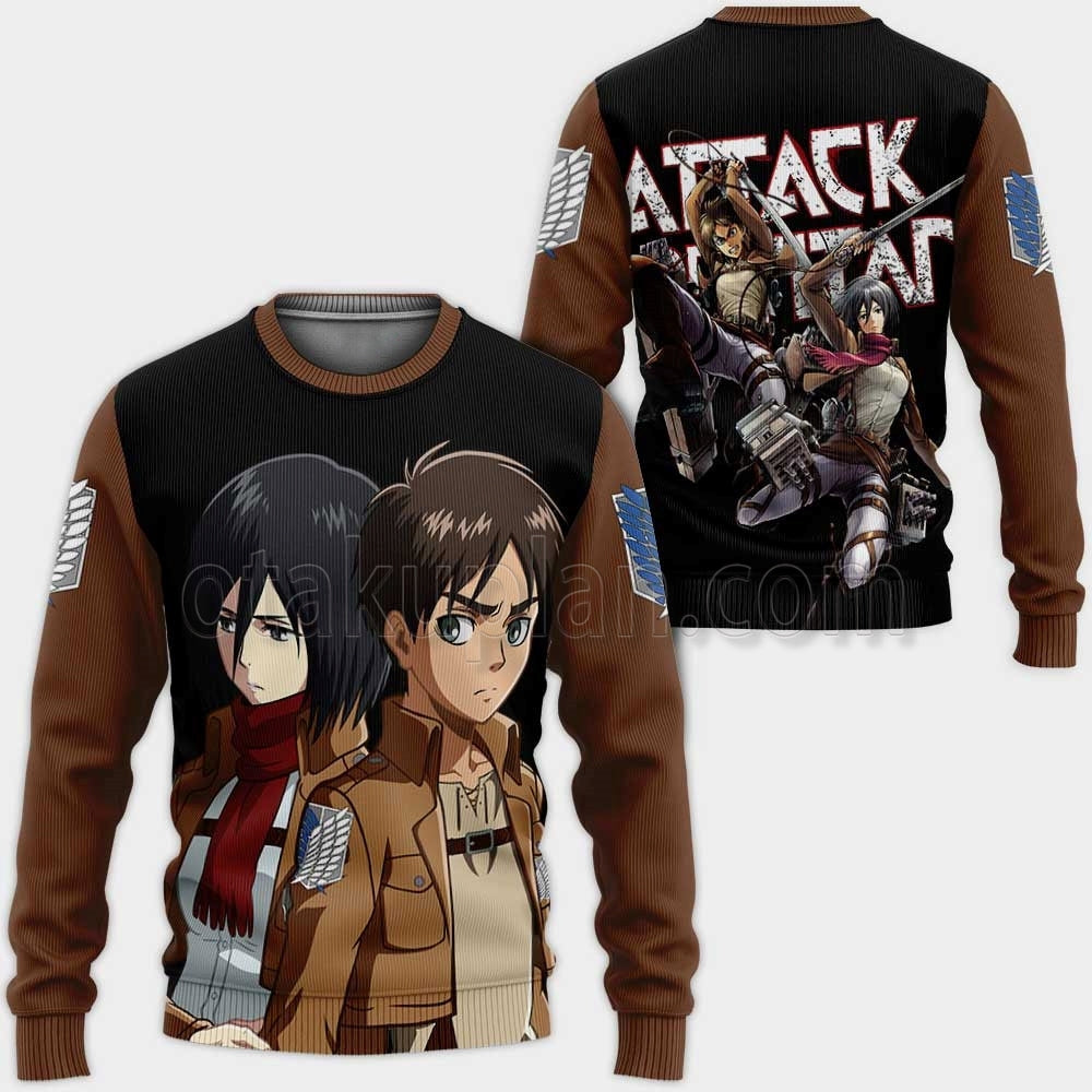 Mikasa And Eren Hoodie Custom Valentine Gifts