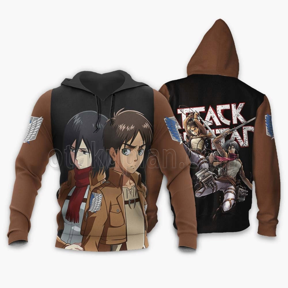 Mikasa And Eren Hoodie Custom Valentine Gifts