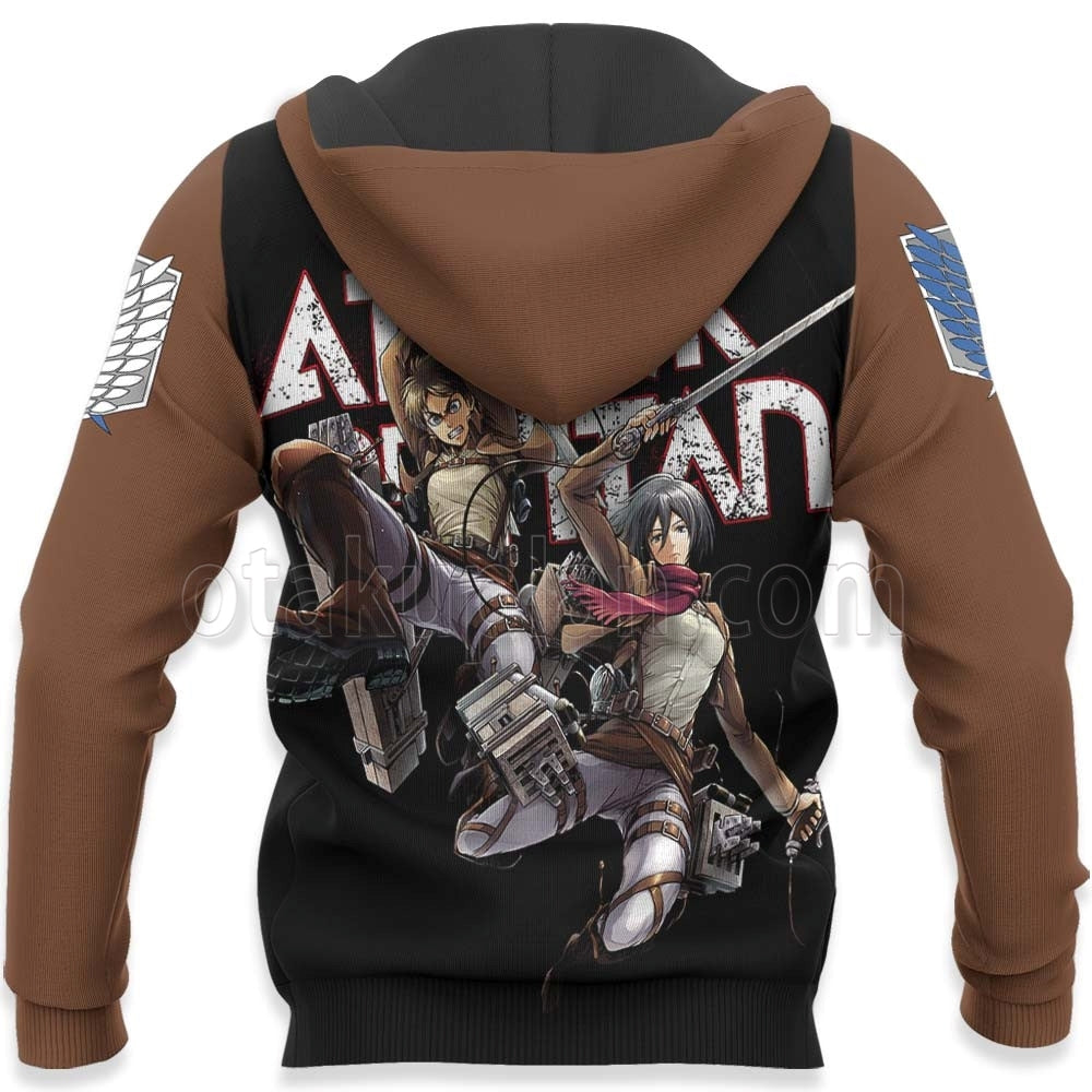 Mikasa And Eren Hoodie Custom Valentine Gifts