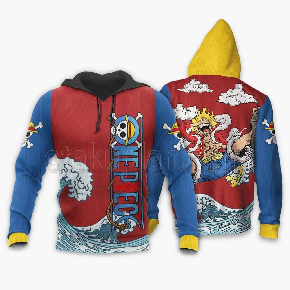 Monkey D Luffy Hoodie Shirt Custom Gear 5 Awakening