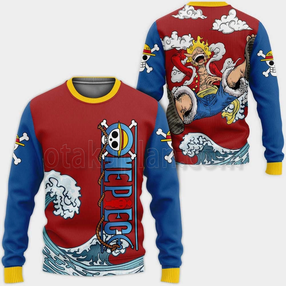 Monkey D Luffy Hoodie Shirt Custom Gear 5 Awakening