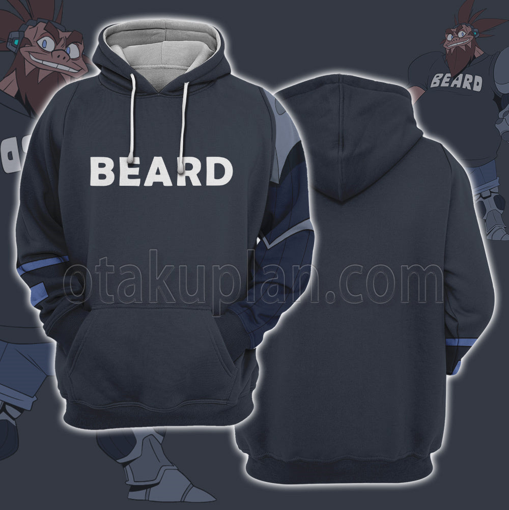 Monkey Wrench Bulldog Browns Blue Cosplay Hoodie