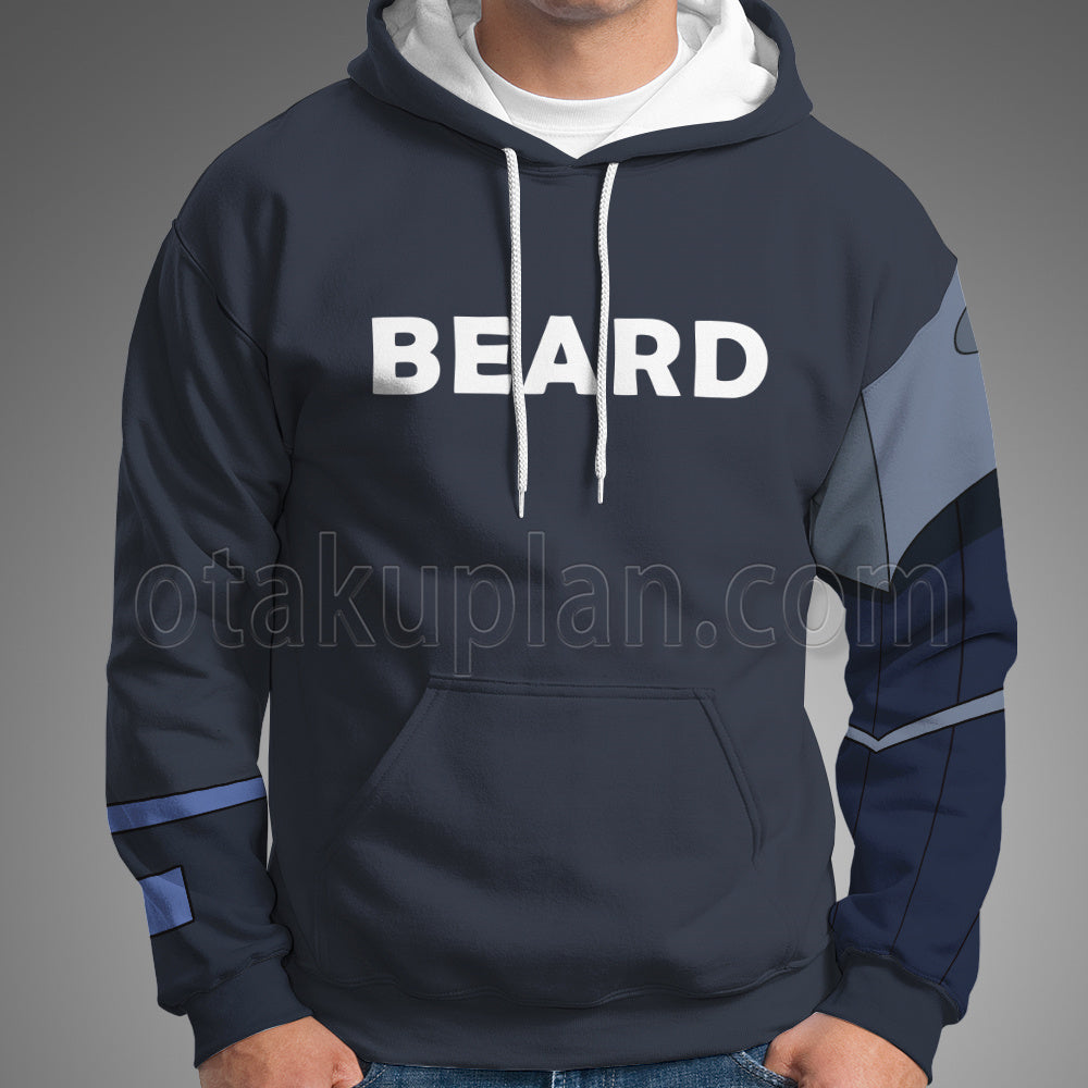 Monkey Wrench Bulldog Browns Blue Cosplay Hoodie