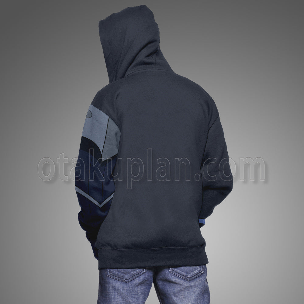 Monkey Wrench Bulldog Browns Blue Cosplay Hoodie