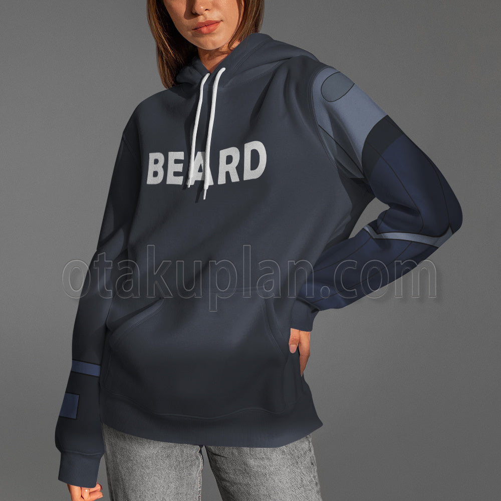 Monkey Wrench Bulldog Browns Blue Cosplay Hoodie