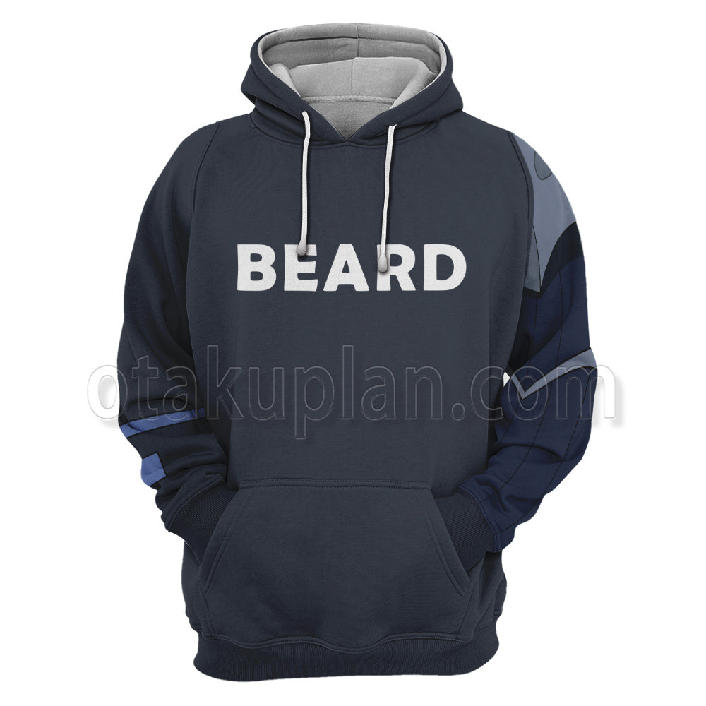 Monkey Wrench Bulldog Browns Blue Cosplay Hoodie
