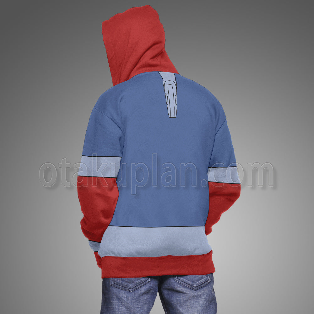 Monkey Wrench Shrike Sanchez Blue Cosplay Hoodie