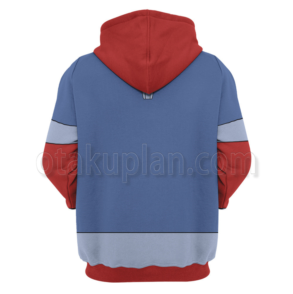 Monkey Wrench Shrike Sanchez Blue Cosplay Hoodie