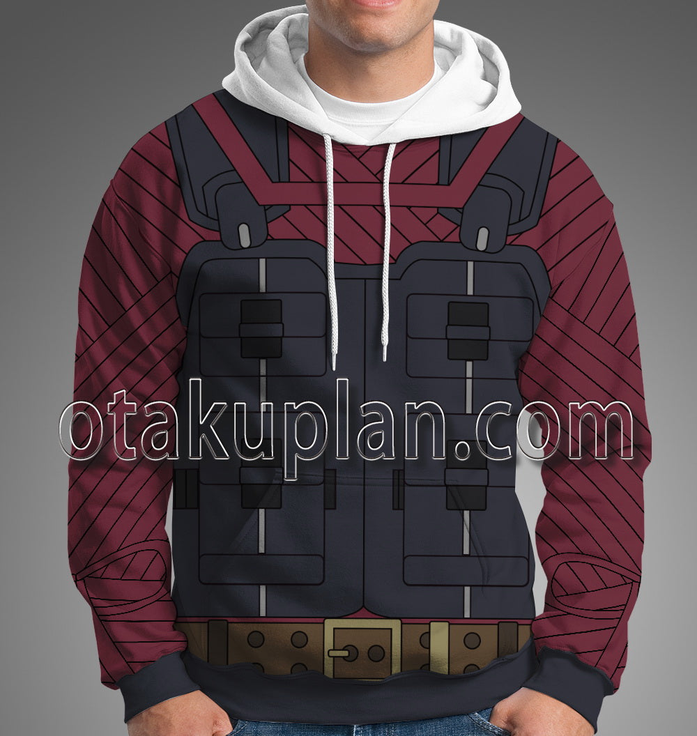 Anime Heroes Rising Mummy Grey Cosplay Hoodie