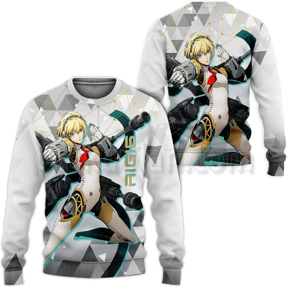 Persona Aigis Custom Game Hoodie