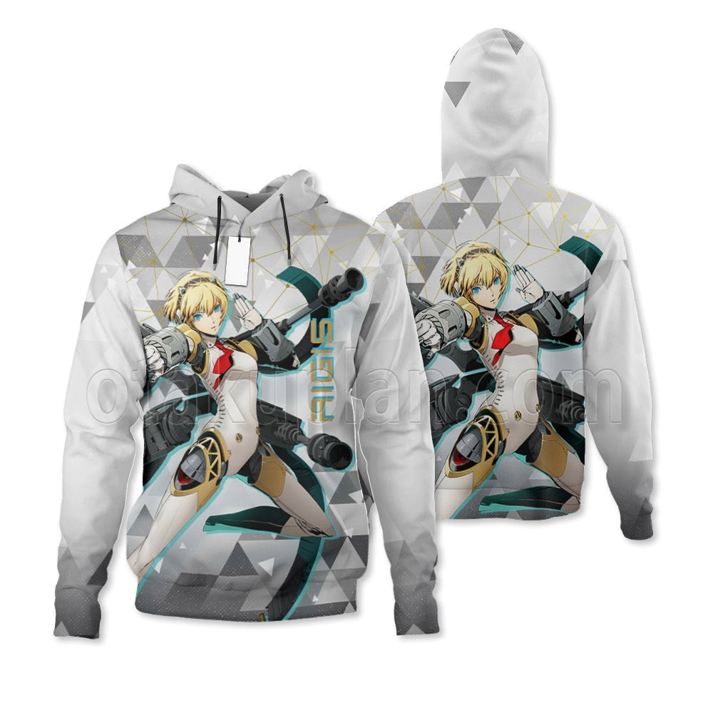 Persona Aigis Custom Game Hoodie
