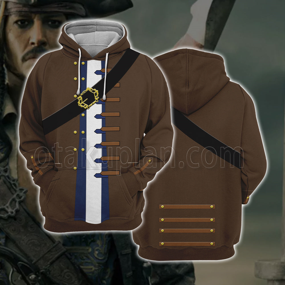 Pirates Of The Caribbean Jack Sparrow Cosplay Hoodie