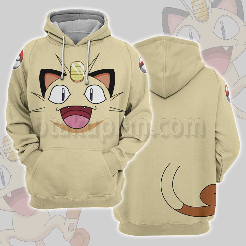 Pm Go Meowth Cosplay Hoodie