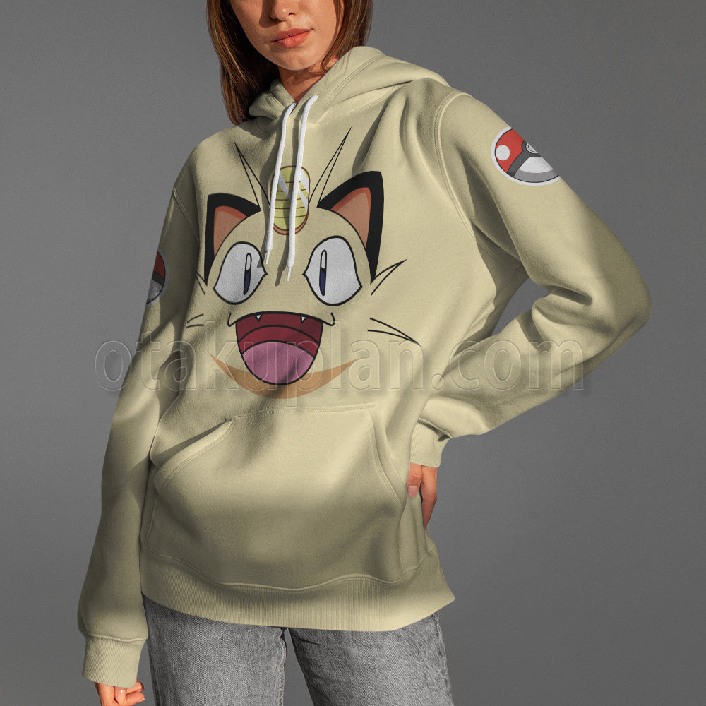 Pm Go Meowth Cosplay Hoodie