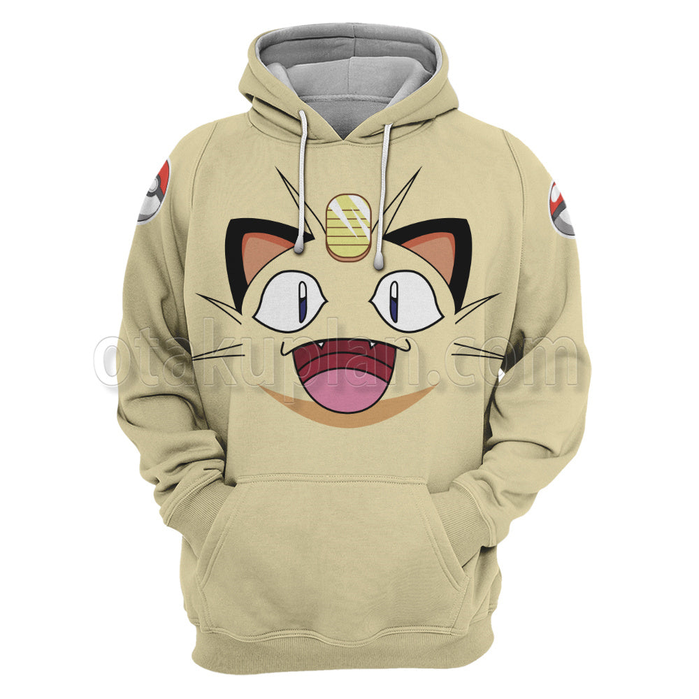 Pm Go Meowth Cosplay Hoodie
