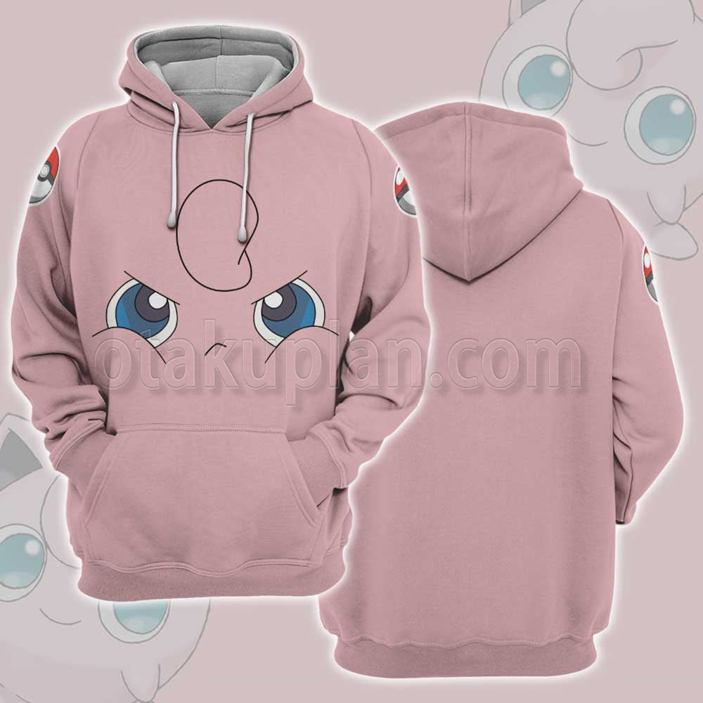 Pm Jigglypuff Face Cosplay Hoodie