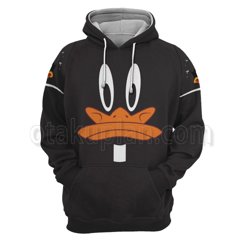Porkys Duck Hunt Daffy Duck Black Cosplay Hoodie